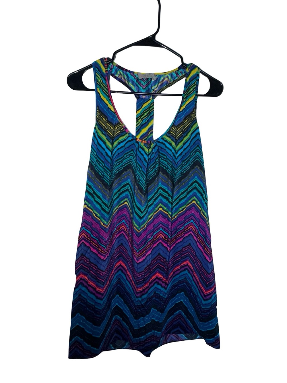 Alice + Trixie Colorful Chevron Sequin Backless Mini Dress Y2K